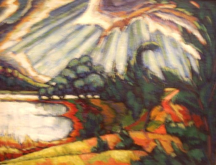 konrad magi Lake Puhajarv France oil painting art